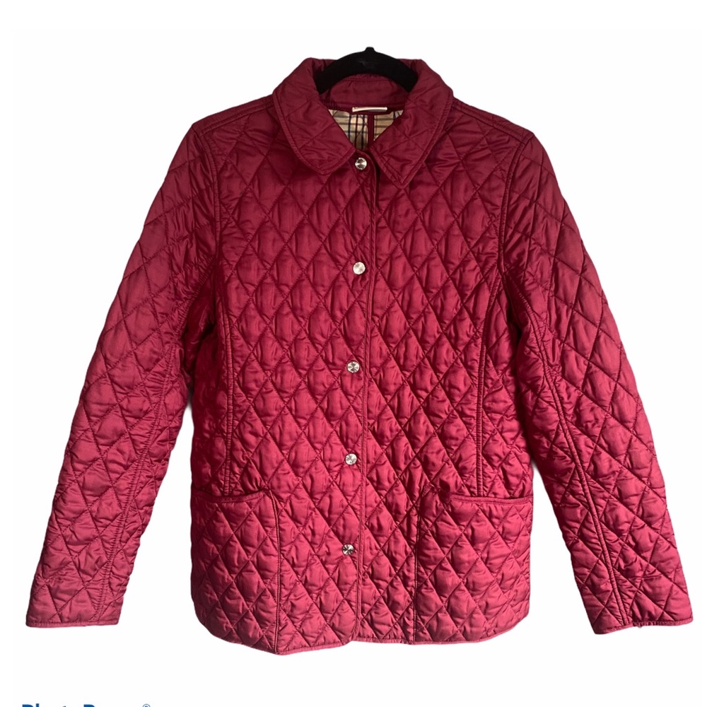 L.L. Bean Quilted Riding Burgundy Jacket